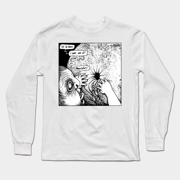 It's In There Long Sleeve T-Shirt by tom af brockbrock